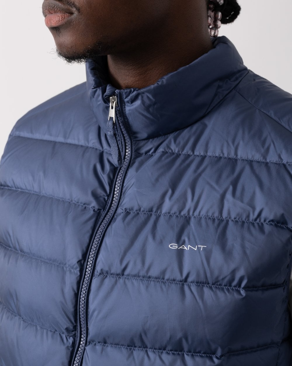 GANT Mens Light Down Gilet - 444 Sailor Navy