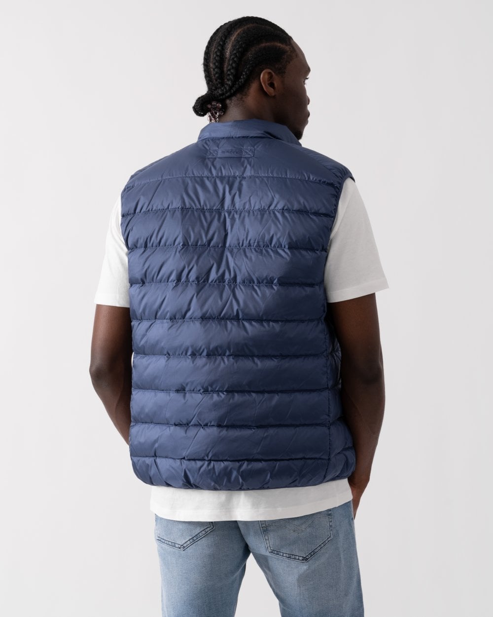 GANT Mens Light Down Gilet - 444 Sailor Navy