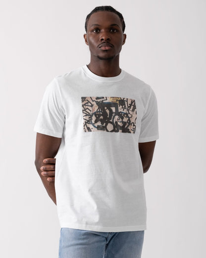 PS Paul Smith Mens Regular Fit B&W Bike T-Shirt