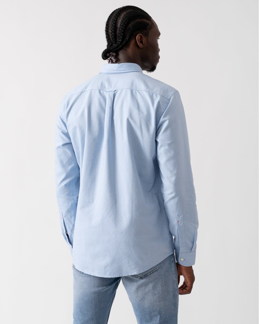 BOSS Orange Rickert Mens Long Sleeve Shirt - Open Blue 460