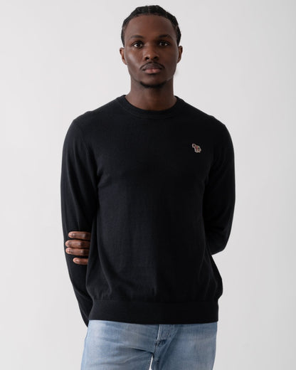 PS Paul Smith Mens Zebra Badge Crew Neck Jumper
