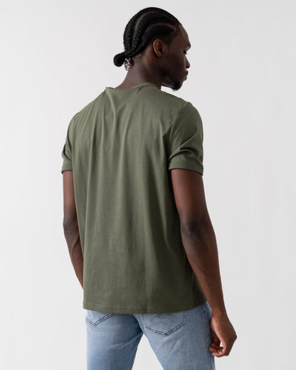 Fred Perry Mens Ringer T-Shirt - Laurel Wreath Green X21