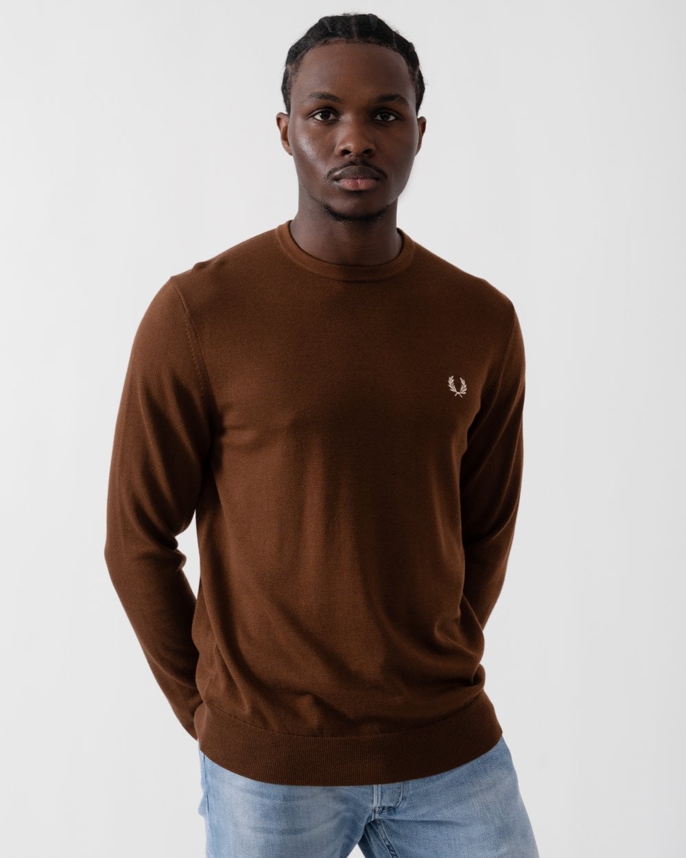 Fred Perry Mens Classic Crewneck Jumper