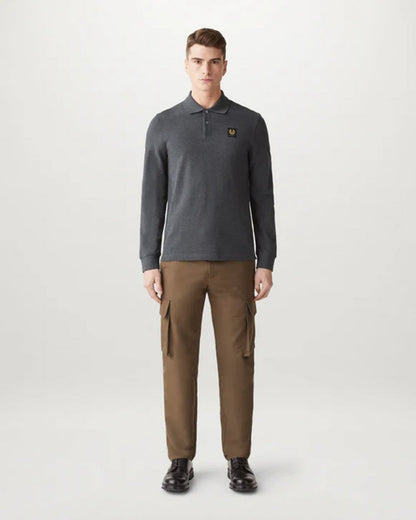 Belstaff Long Sleeved Mens Essentials Polo