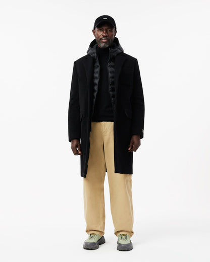 Lacoste Mens Hooded Puffer Jacket BH2909 - Black 031