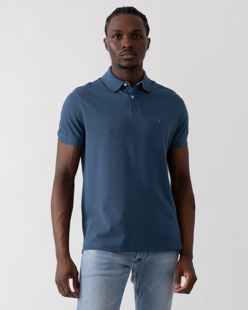 Tommy Hilfiger 1985 Regular Fit Mens Polo - Aegean Sea