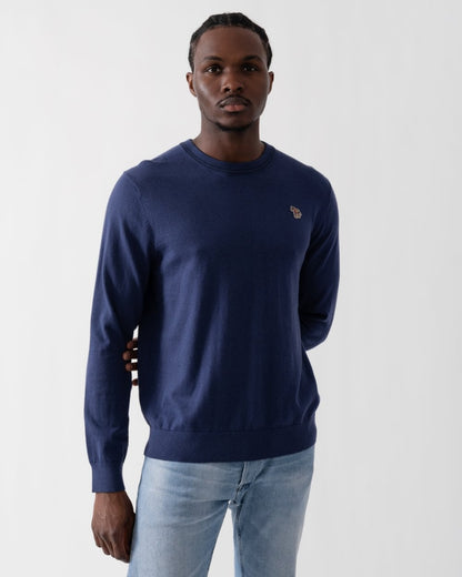 PS Paul Smith Mens Zebra Badge Crew Neck Jumper