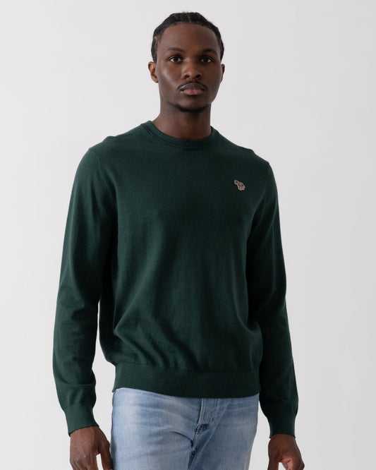 PS Paul Smith Mens Zebra Badge Crew Neck Jumper