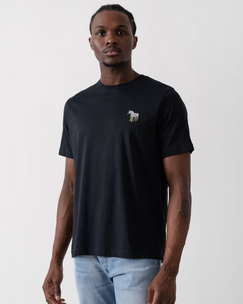PS Paul Smith Mens Regular Fit Short Sleeve Zebra Puff T-Shirt