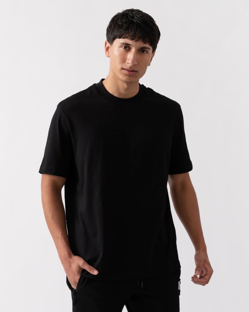 Armani Exchange Armani Exchange Mens Black Edition Logo T-Shirt