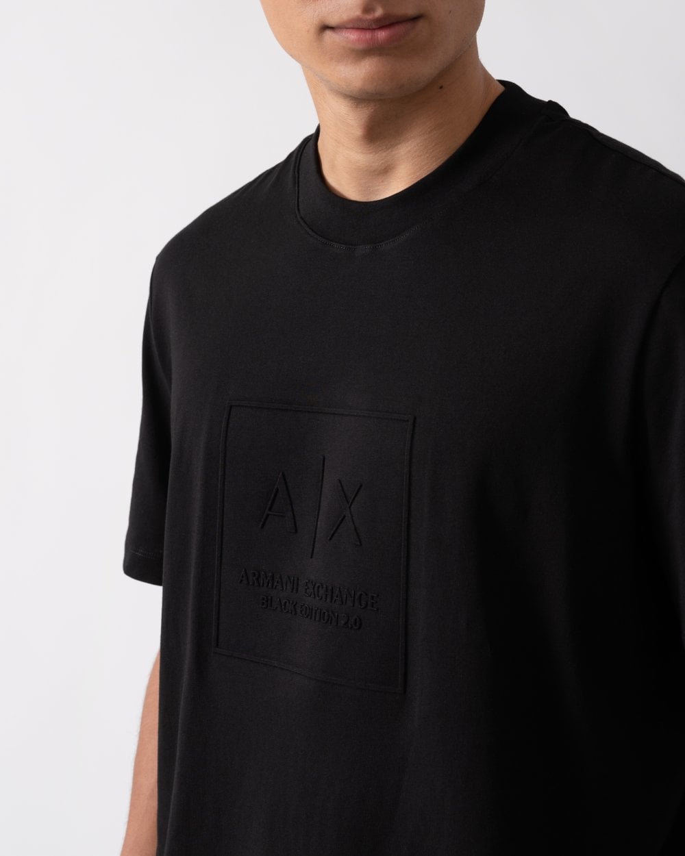 Armani Exchange Armani Exchange Mens Black Edition Logo T-Shirt