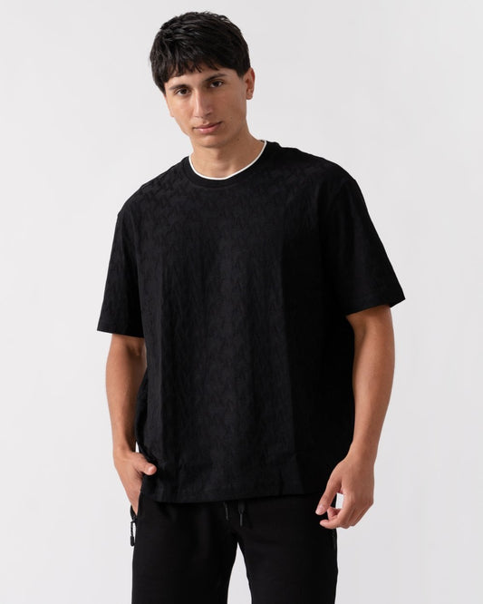 Armani Exchange Armani Exchange Mens Logo Pattern Crew Neck T-Shirt
