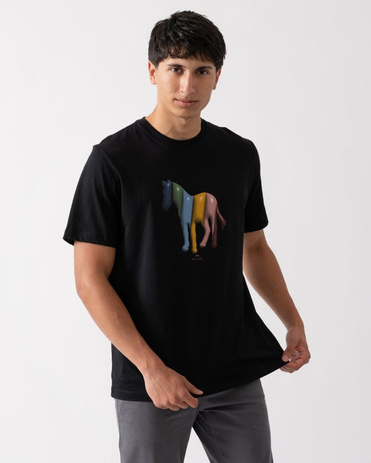 PS Paul Smith Mens Regular Fit Zebra Balloon T-Shirt