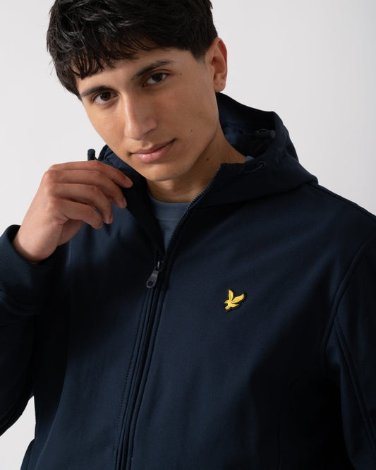 Lyle & Scott Fleece Back Mens Softshell Jacket - Z271 Dark Navy
