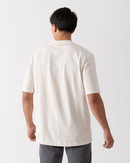 HUGO x RB Drambok Mens Relaxed Fit T-Shirt with Signature Bull Motif - Natural 121