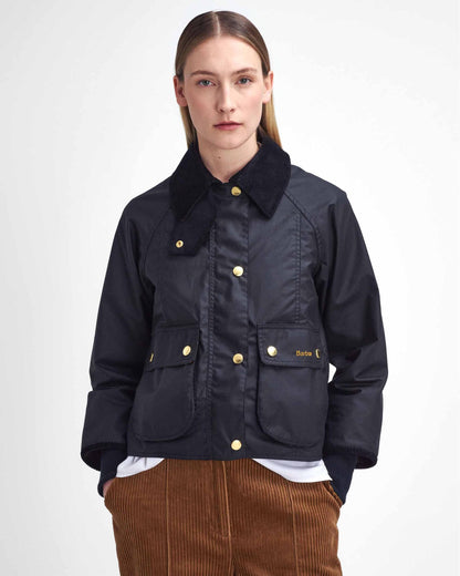 Barbour Cropped Beadnell Womens Wax Jacket
