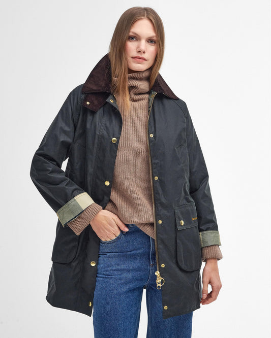 Barbour Long Beadnell Womens Wax Jacket