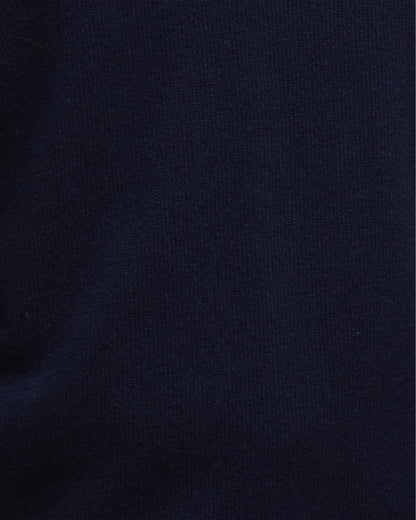 Barbour Patch Buttoned Full-Zip Mens Knit - Navy