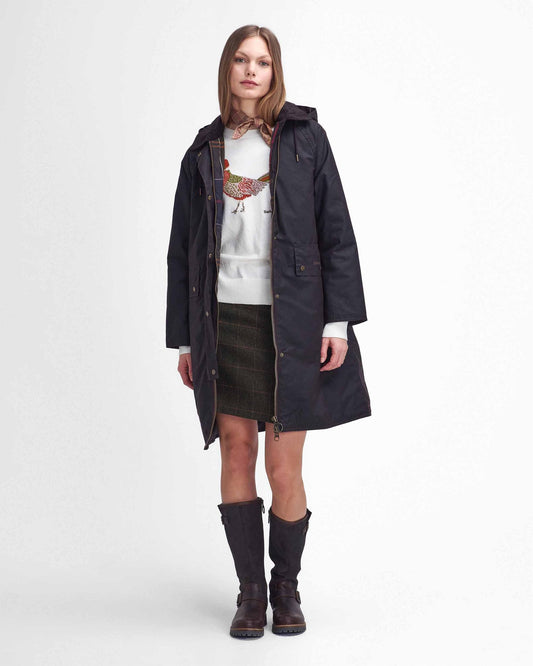 Barbour Willows Womens Long Wax Jacket