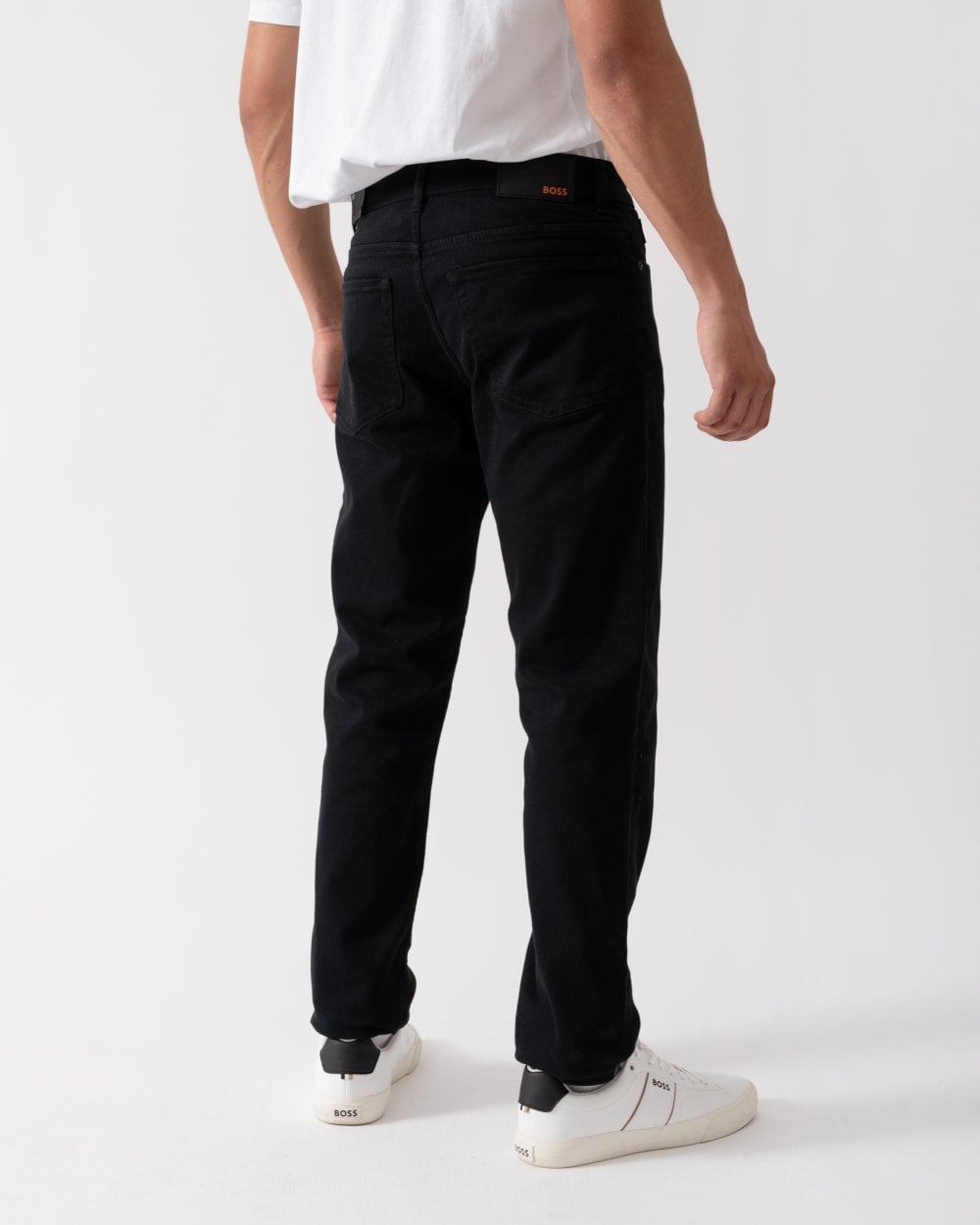 BOSS Orange Mens Regular Fit Comfort Stretch Jeans Black 00