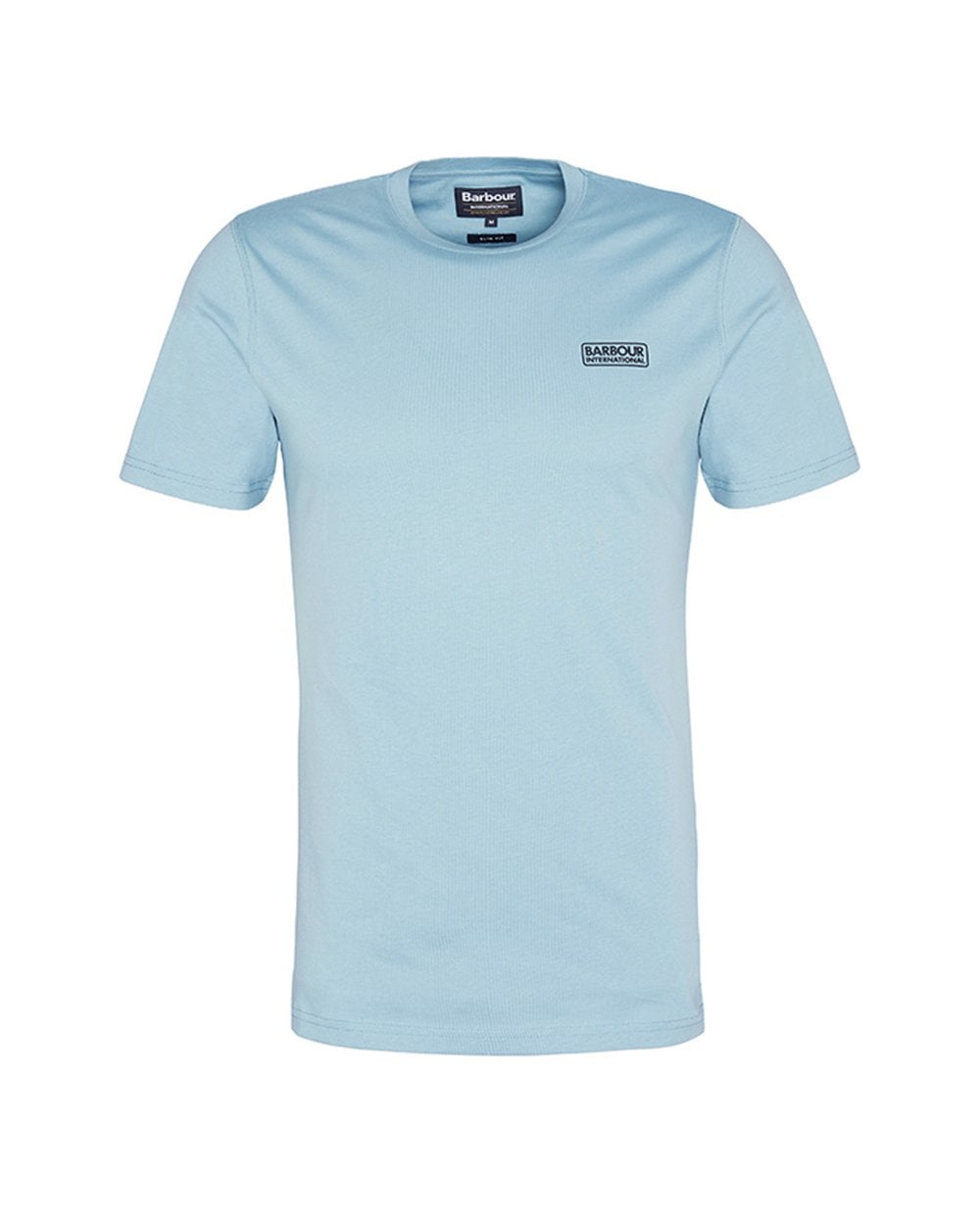 Barbour International Small Logo Mens T-Shirt - Concrete Blue