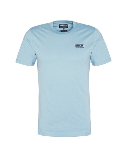 Barbour International Small Logo Mens T-Shirt - Concrete Blue