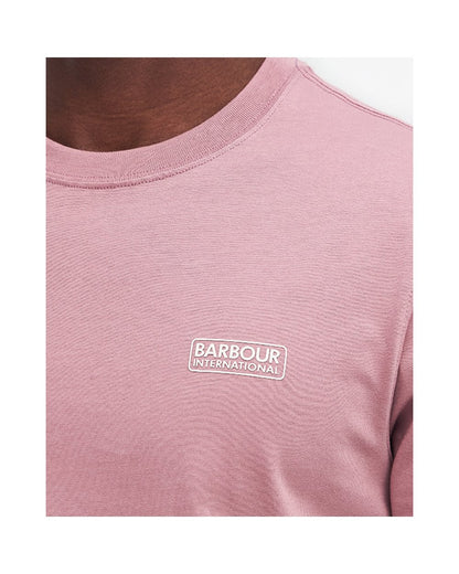 Barbour International Small Logo Mens T-Shirt - Granite Pink