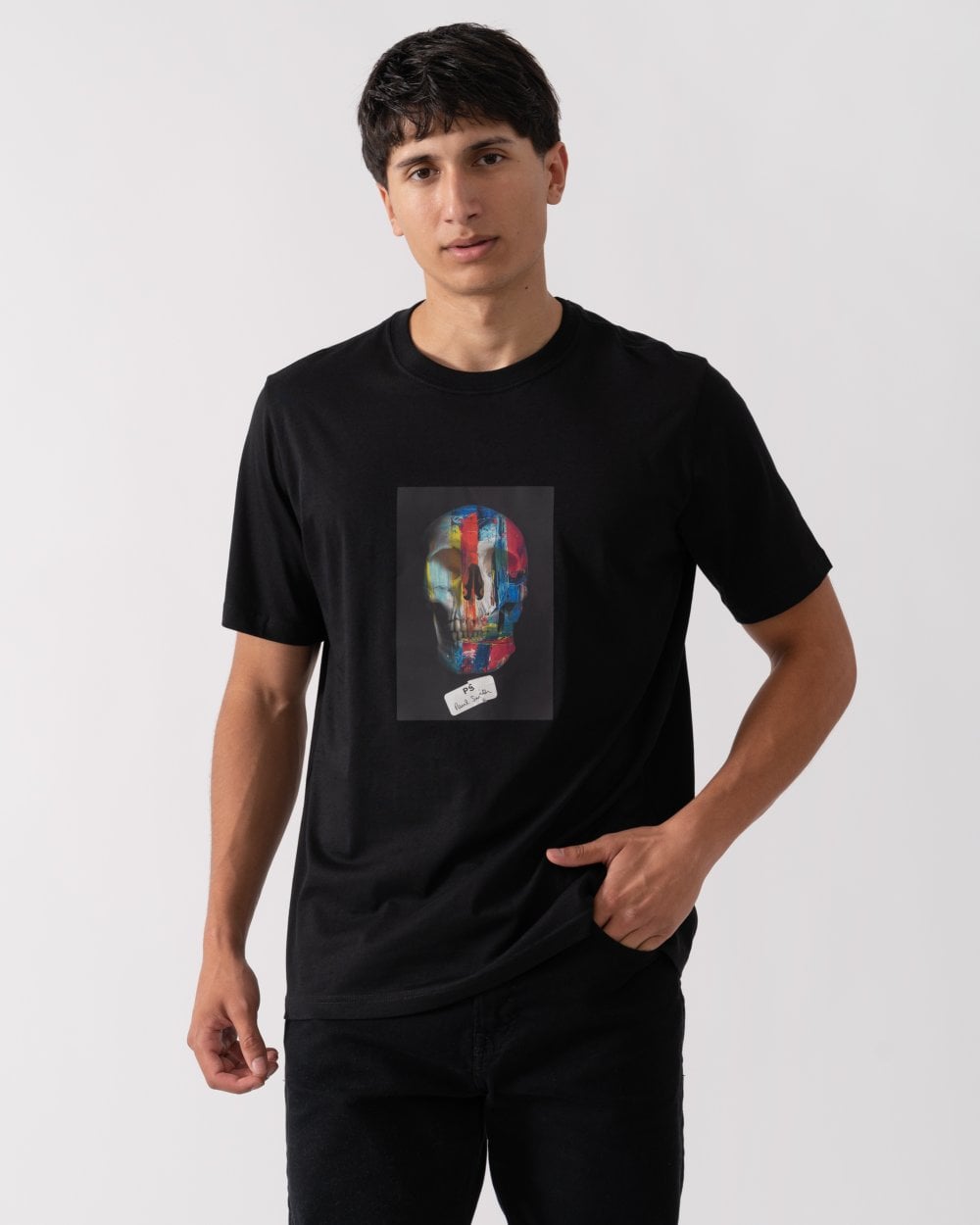 PS Paul Smith Mens Regular Fit Colour Skull T-Shirt