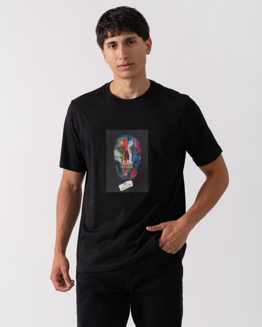 PS Paul Smith Mens Regular Fit Colour Skull T-Shirt