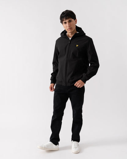 Lyle & Scott Fleece Back Mens Softshell Jacket - Z865 Jet Black