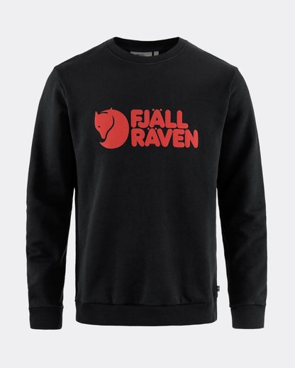 Fjallraven Logo Mens Sweatshirt - Black 550