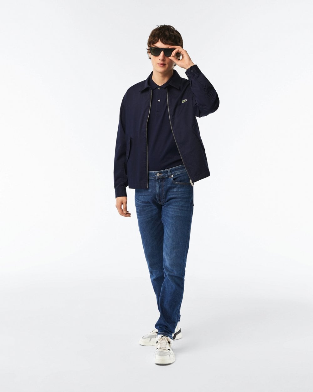 Lacoste Classic Fit L.12.12 Mens Short Sleeve Polo Shirt - Navy Blue 166