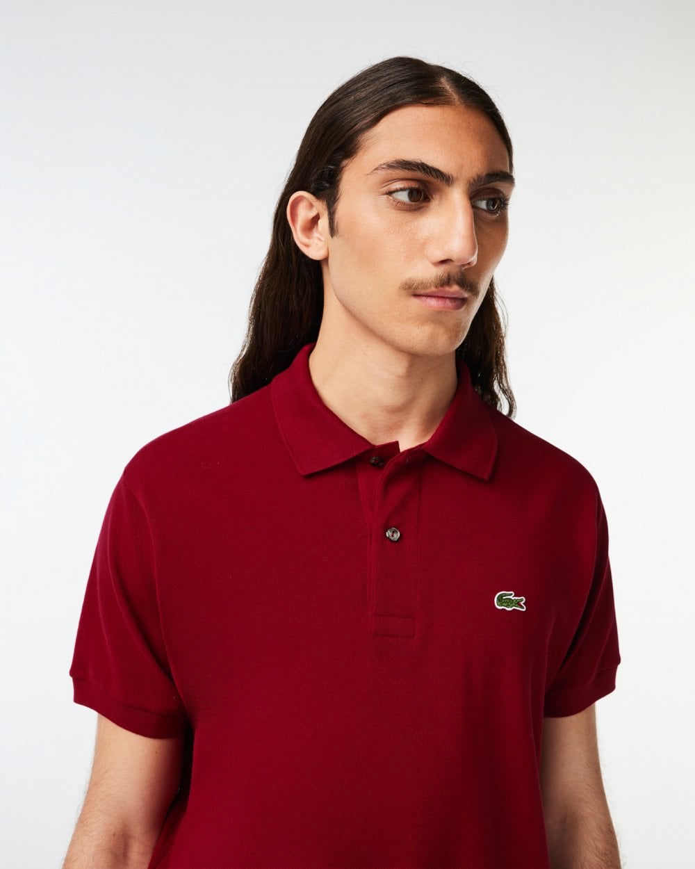Lacoste Classic Fit L.12.12 Mens Short Sleeve Polo Shirt - Bordeaux 476