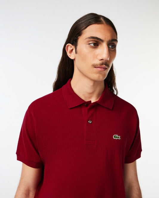Lacoste Classic Fit L.12.12 Mens Short Sleeve Polo Shirt - Bordeaux 476
