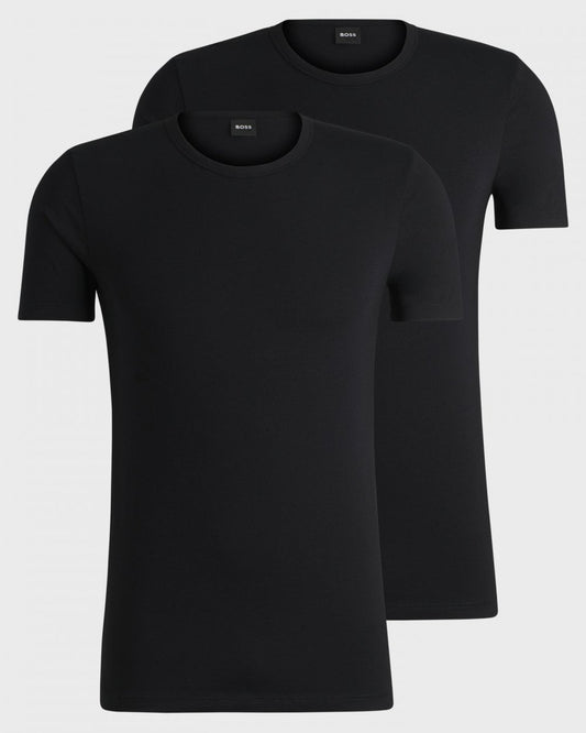 BOSS Orange RN Modern 2-Pack Mens T-Shirts NOS - Black 001