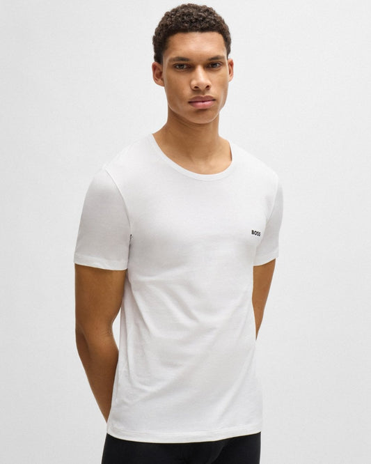 BOSS Orange 3 Pack Classic Regular Fit Crew Neck Mens T-Shirts NOS - Beige/White/Black 265
