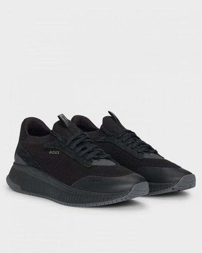BOSS Orange TTNM EVO Mens Trainers with Knitted Uppers NOS - Black 002
