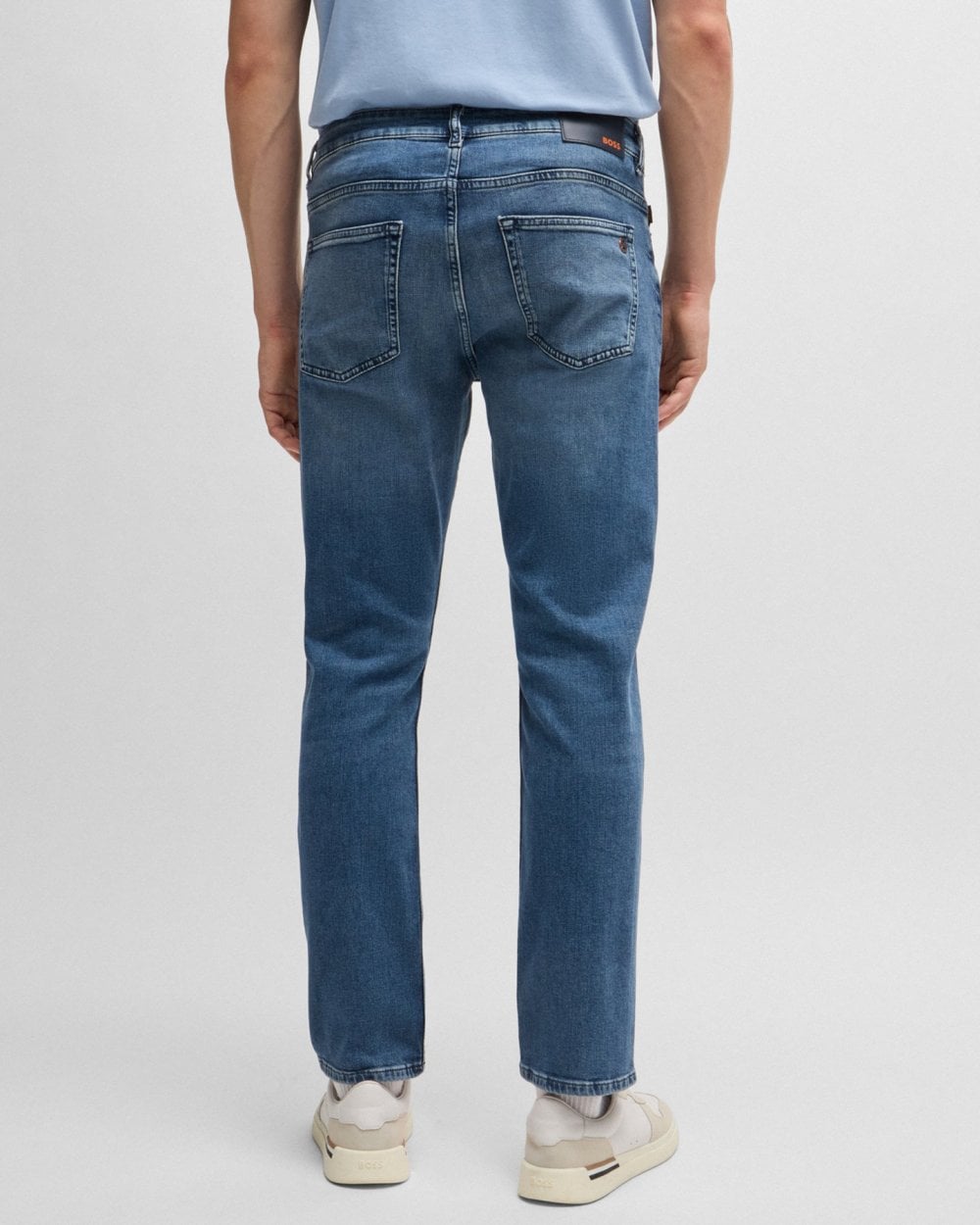 BOSS Orange BOSS Orange DELAWARE BO Mens Slim Fit Comfort-Stretch Blue Jeans NOS