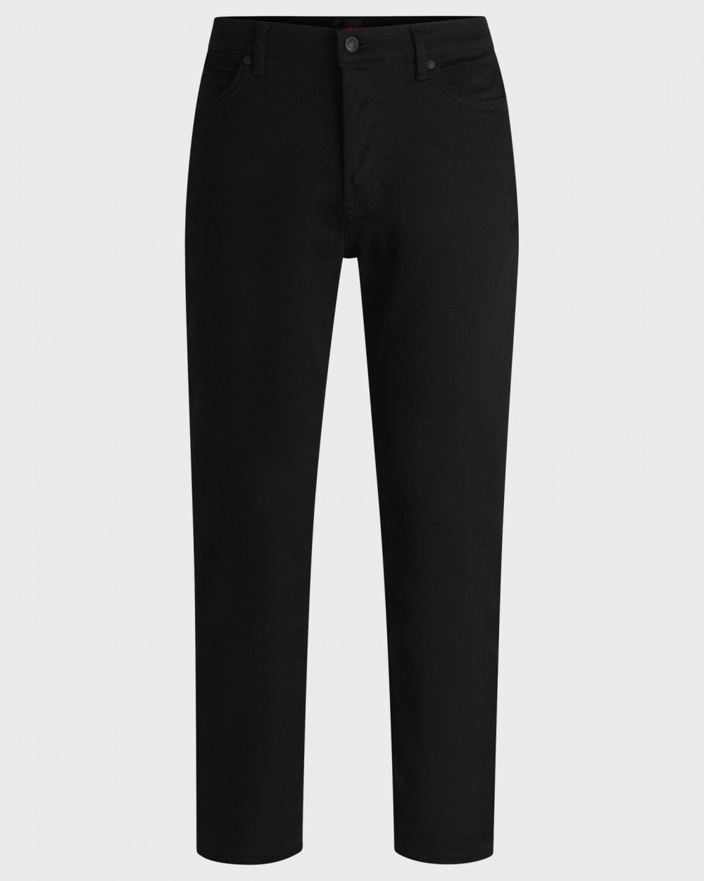 HUGO HUGO 634 Mens Tapered-Fit Jeans in Ultra Black Stretch Denim