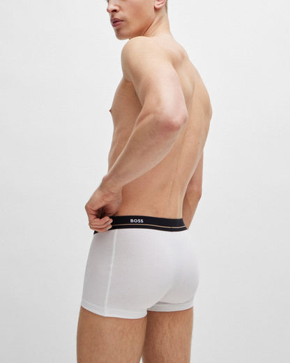 BOSS Orange 5 Pack Mens Essential Trunks NOS - White/Navy/Black 460