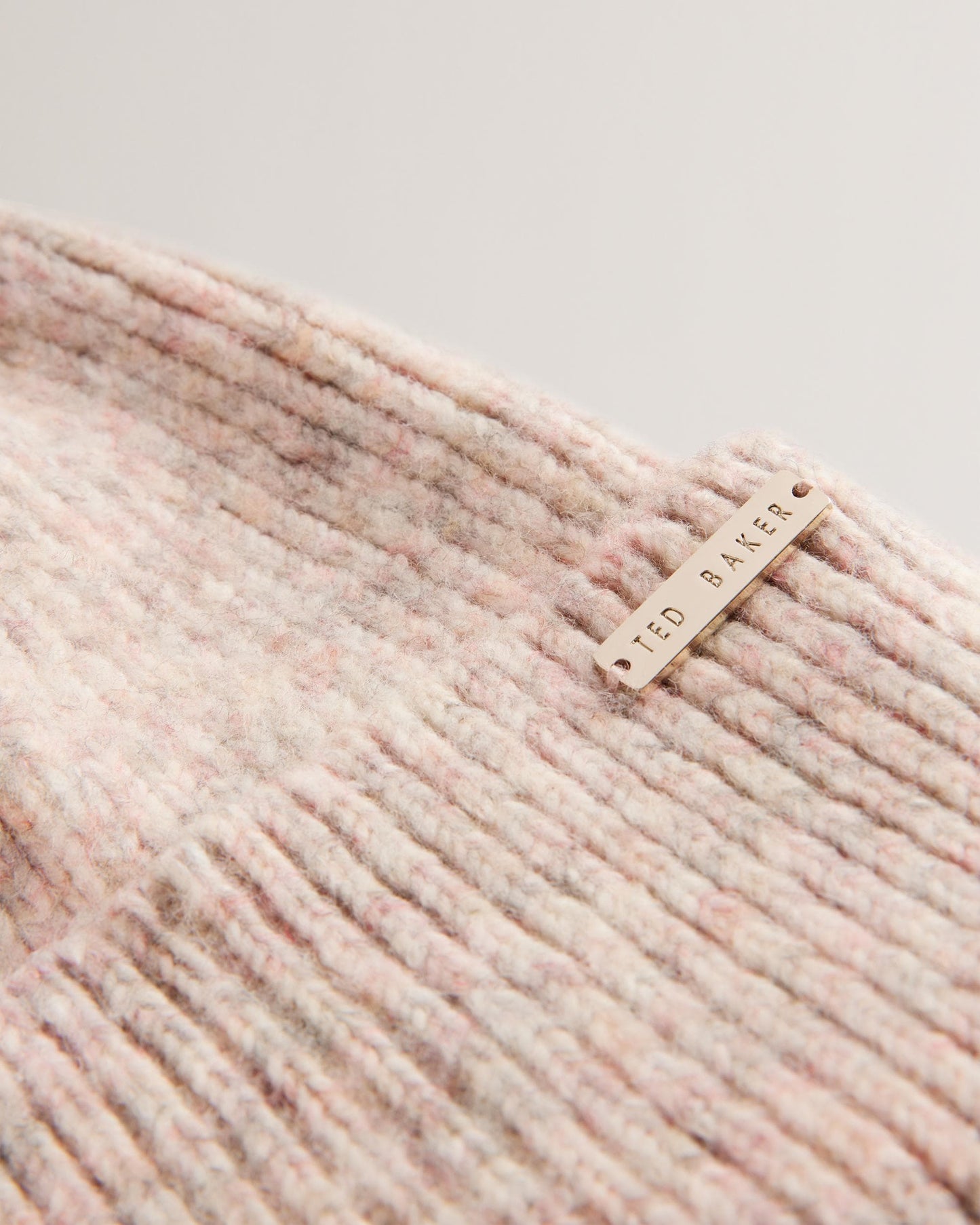Ted Baker LIDIAAS Womens Knitted Ribbed Beanie Hat