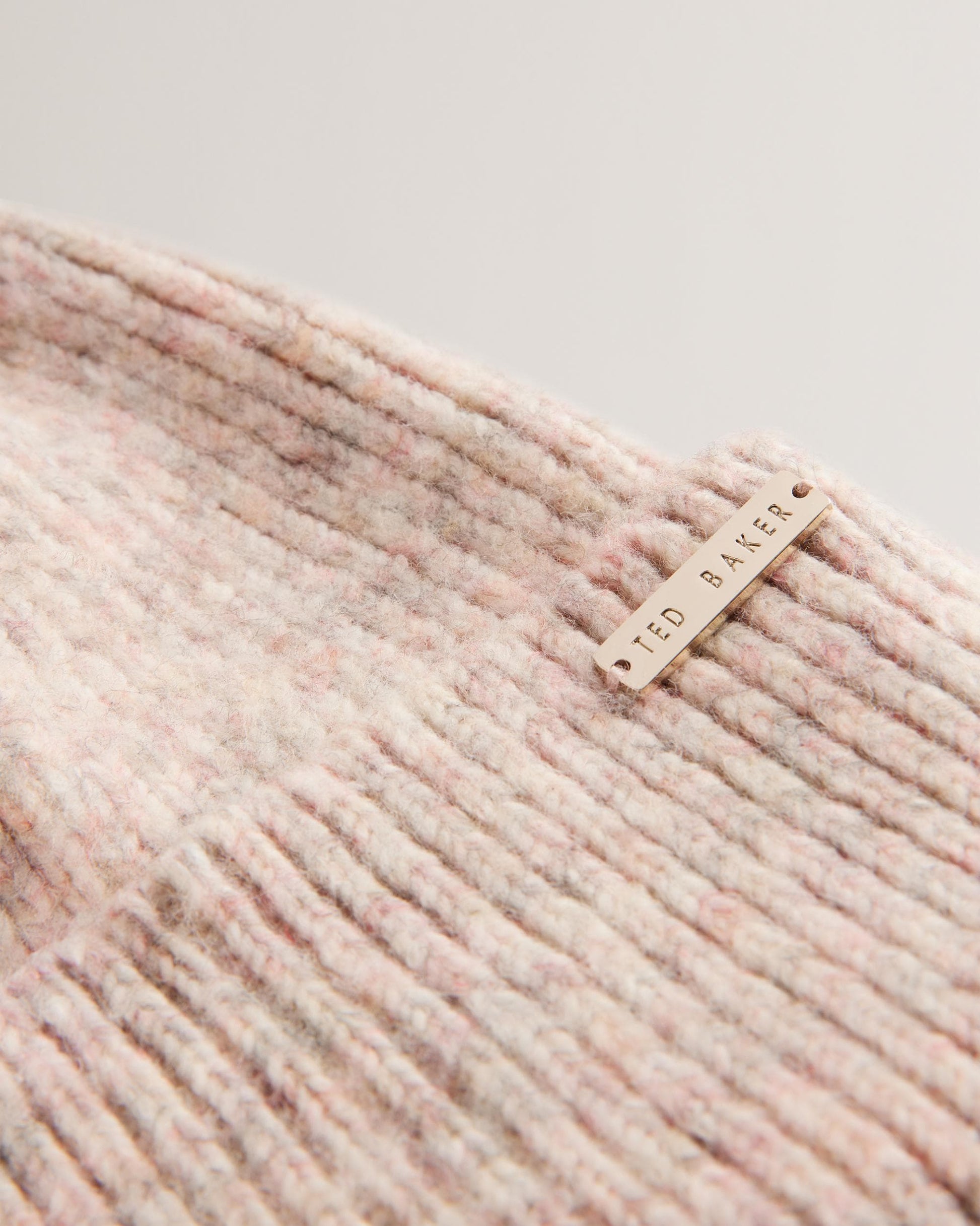 Ted Baker LIDIAAS Womens Knitted Ribbed Beanie Hat