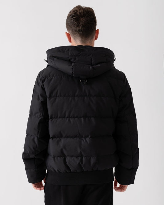 Moose Knuckles Mens Cloud Neoshear Mens Bomber Jacket - Black With Black Shearling 305