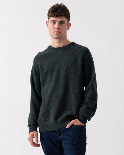 PS Paul Smith Mens Merino Wool Raglan Jumper - 39 Green