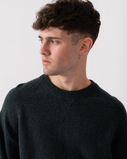 PS Paul Smith Mens Merino Wool Raglan Jumper - 39 Green