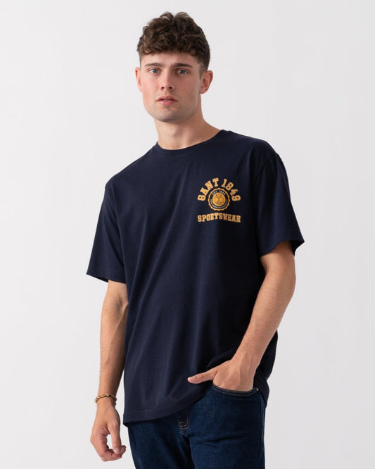 GANT Mens Crest Graphic T-Shirt