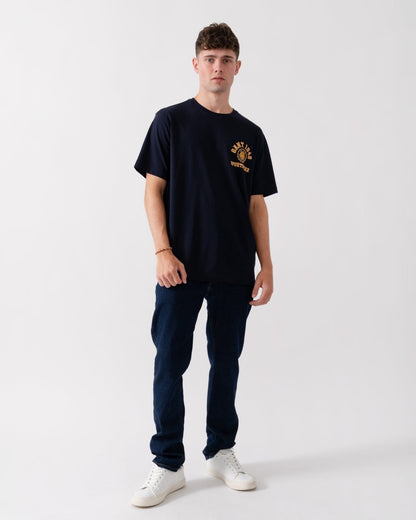 GANT Mens Crest Graphic T-Shirt - 433 Evening Blue
