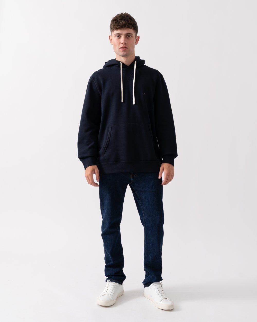 Tommy Hilfiger Essential Fleece Mens Hoodie - Desert Sky