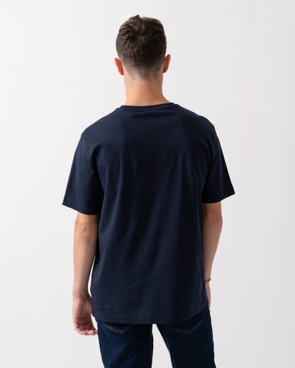 GANT Mens Printed Archive Shield T-Shirt - 433 Evening Blue