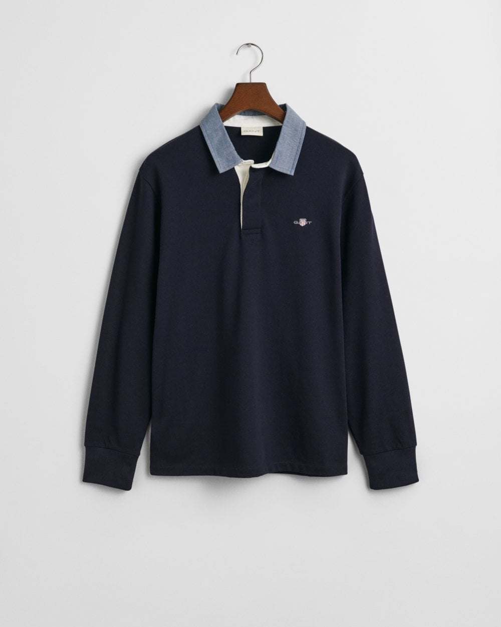 GANT Mens Regular Fit Chambray Heavy Rugger - 433 Evening Blue